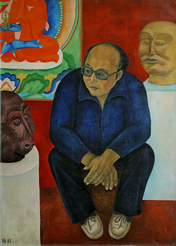 Portrait of the sculptor Serenzhab Baldano