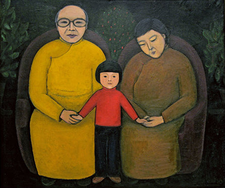 With grandpa amd grandma