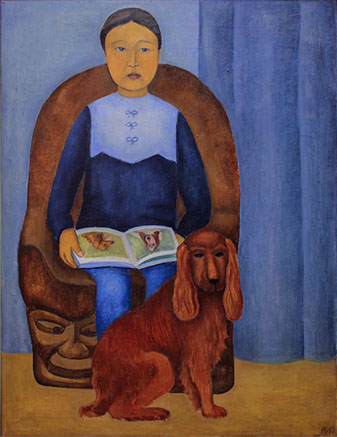 Inga and dog